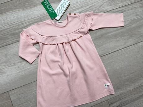 Rozkošné bavlnené šatičky, benetton,68 / 74