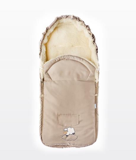 Sensillo fusak z ovčieho rúna cappuccino (95x40), sensillo