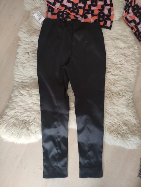 Nohavice so satenovym povrchom, h&m,38