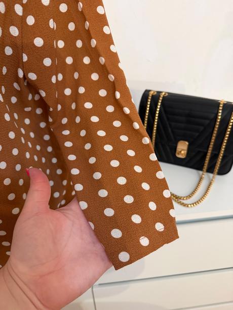 Bodkovaná blúzka only classy chic, only,40