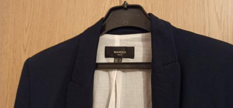 Mango tmavomodré sako, mango,m