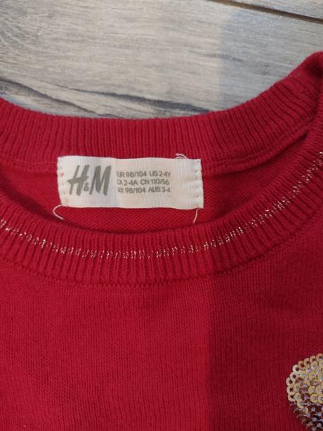 Vianočné šaty h&m, 104