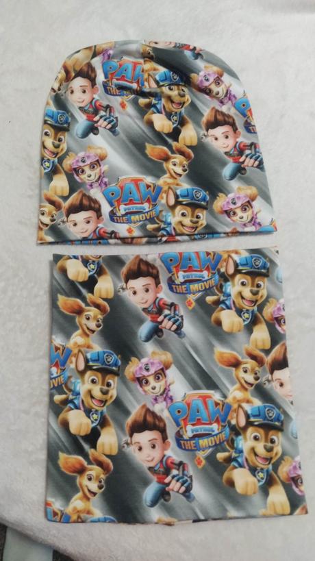 Set paw patrol, smolko čiapka a nákrčník, 104