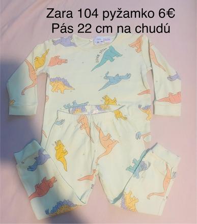 Pyžamo dlhé zata vel.104 na chudú postavu, zara,104