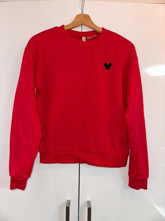 Damska cervena mikina h&m xs/s, h&m,s