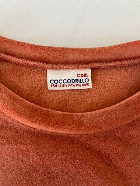 Velúrová mikina s flitrami, coccodrillo,164