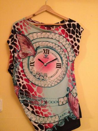 Asymetricky top/tunika,krasny, m