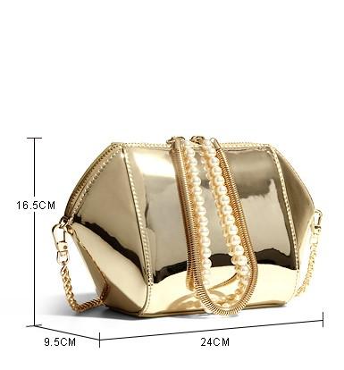 Luxusna zlata small messenger bag ,