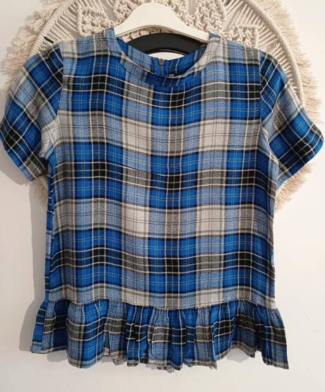 Karovaná modrá blúzka, atmosphere,s
