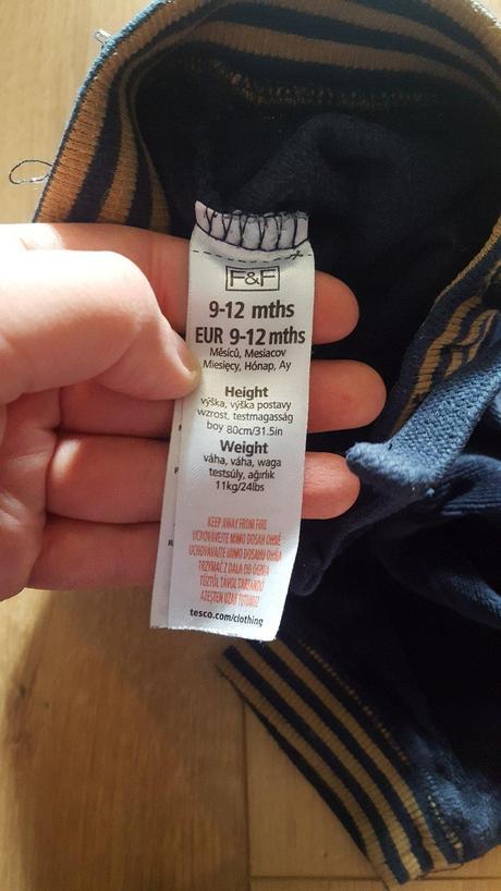 Zamatové tepláčky 9-12 mes., f&f,80