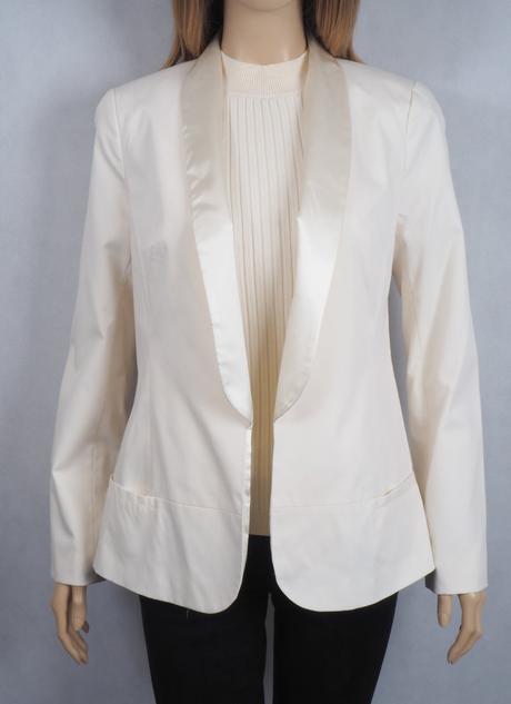 Luxusné bielomaslové sako alba moda, 38