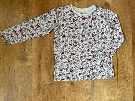 Biele kvetované tričko, sinsay,122
