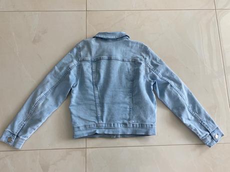 Modra riflova bunda, h&m,134
