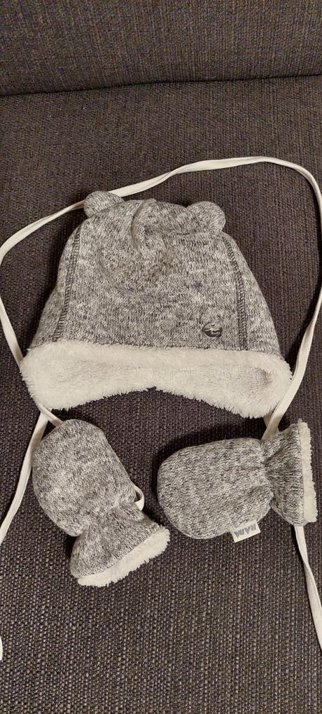 Zimná súprava čiapka a rukavice v 3, rada,42