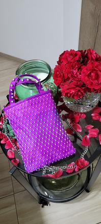 Kabelka z kryštálikmi zara, zara