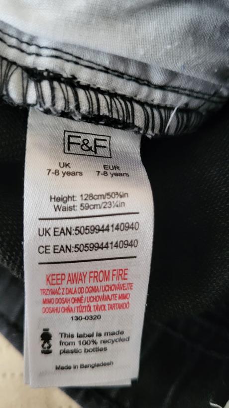 Krátke nohavice velk. 128, f&f,128