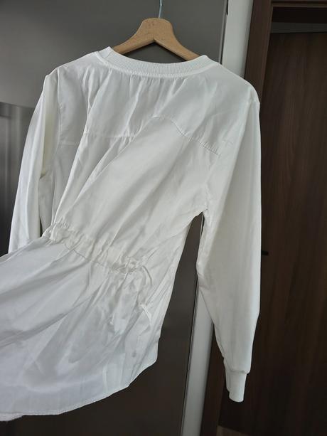 Bebe biela luxusná biela tenšia mikina l, bebe,l