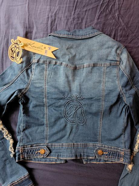 Krátka riflova bunda koucla, m