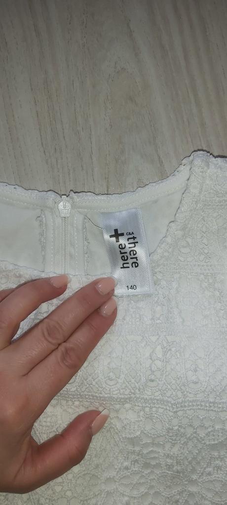 Krajkové šaty, c&a,140