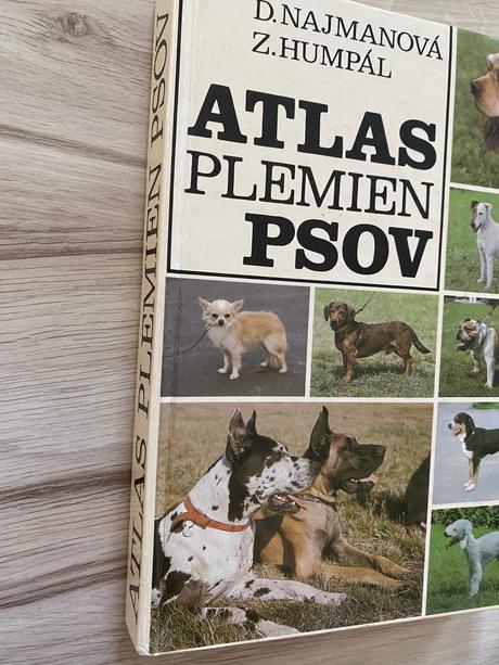 Starý retro atlas plemien psov,