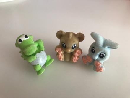 Zvieratka 3ks, výška cca 3 cm, 