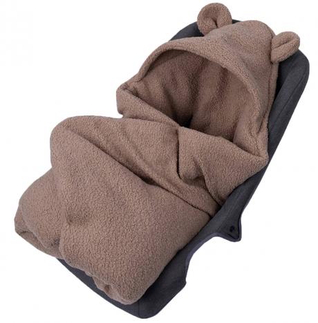 Oteplený fusák, deka s kapucňou do autosedačky bar,