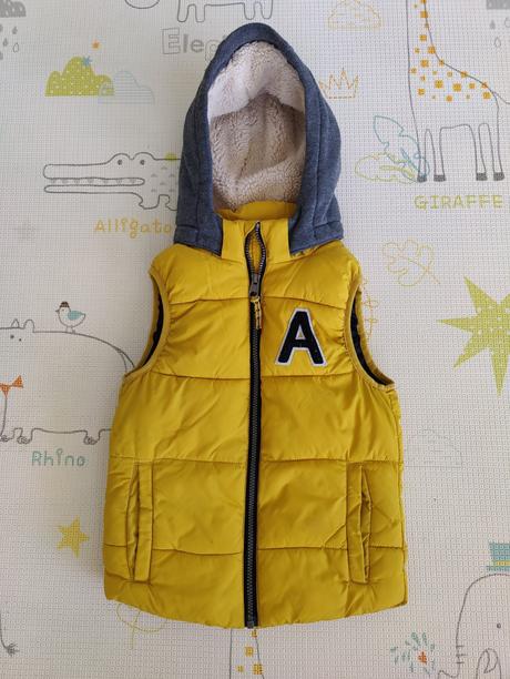 Žltá zateplená vesta h&m, h&m,122