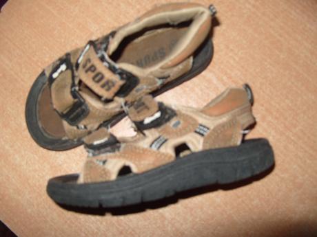 Sport kozene sandalky v 24 -15,5cm , 24