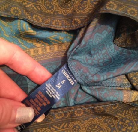 Ľahká "indická" blúzka, cherokee,34