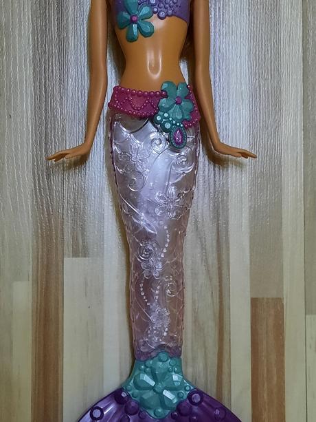 Barbie bruneta morská víla panna mermaidia, 