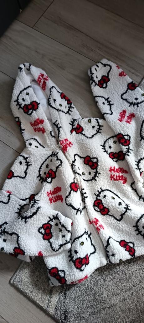 Teplá bundička hello kitty, h&m,164
