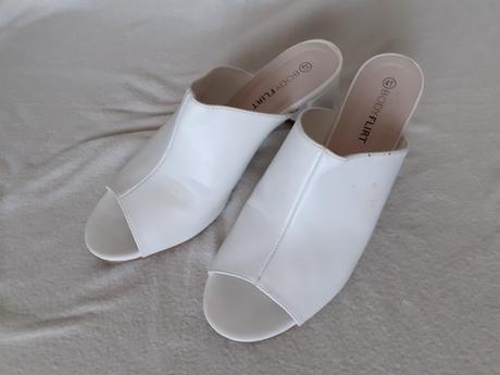 Dámske nové biele vsuvky body flirt č.41, 41