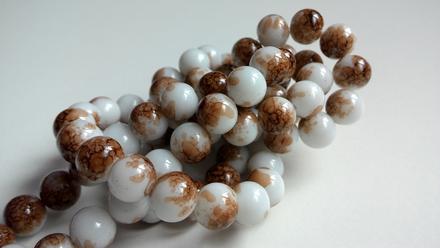 Sklenené korálky 10 mm, 