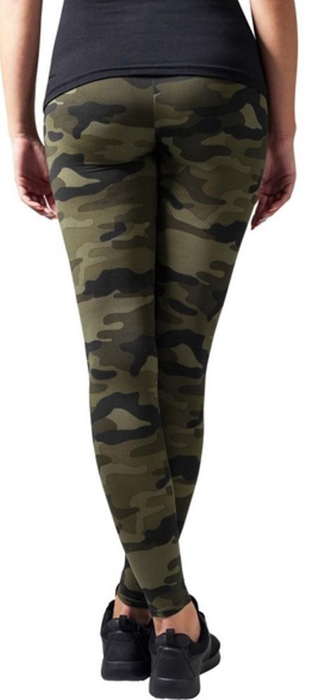 Legíny - vzor zelené khaki (army-maskáče), v. s/m, m / s