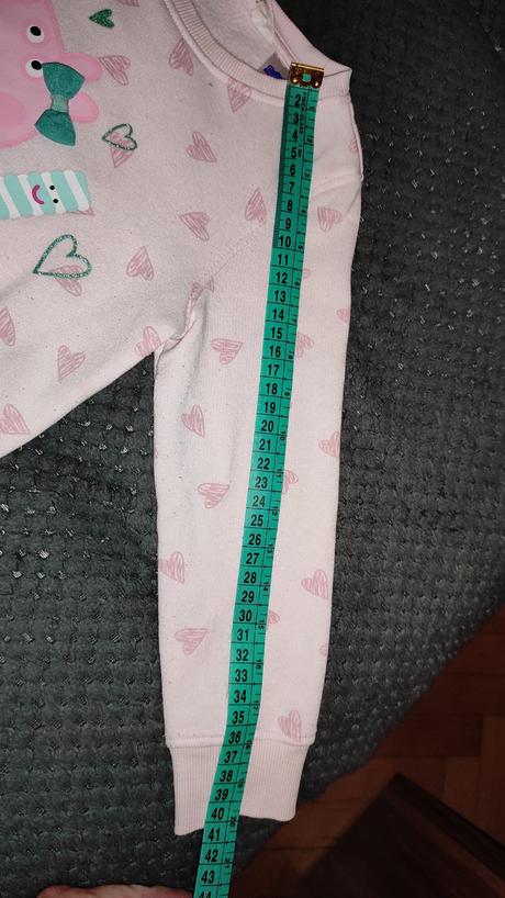 Mikinové šaty peppa pig veľ. 98/104, h&m,98