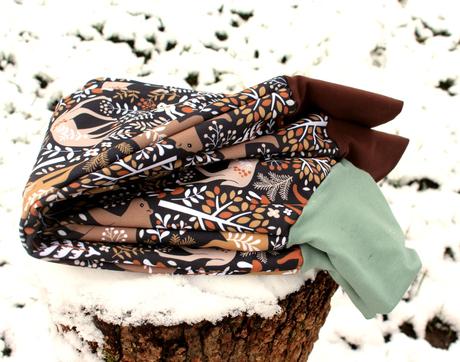 Zimné softshellové nohavice, lesné zvieratká, 74 - 140