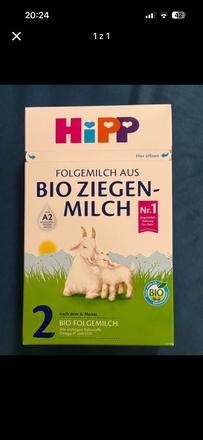 Hipp kozie mlieko 2 od 6 mesiacov,