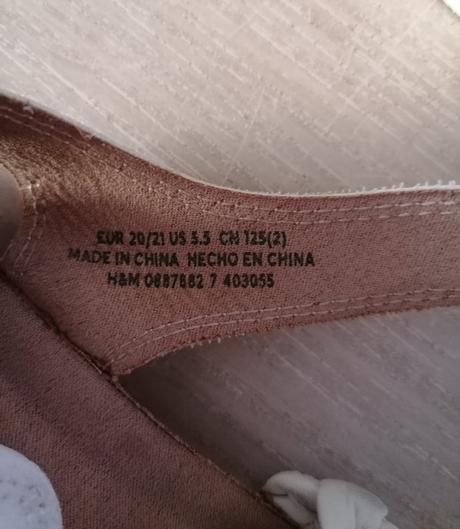 Korkové sandalky, h&m,20