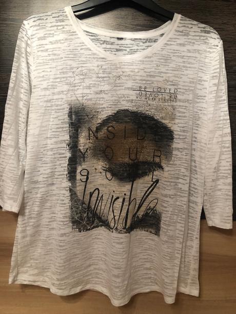 Biele tricko s potlacou xl, xl