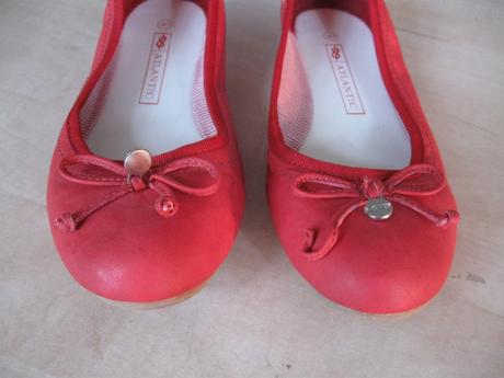 Dámske červené športové balerínky, 41, 41