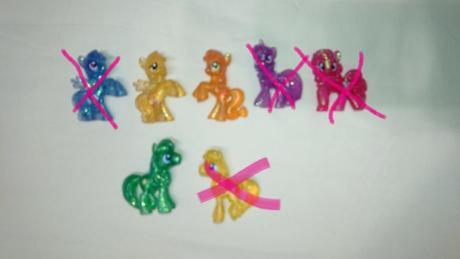 3x trblietave mlp cca 5 cm (cena spolu),