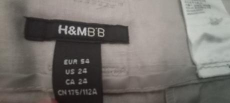 Nohavice vel. 54 zn. h&m, h&m,54