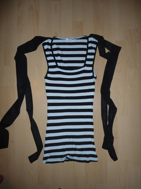 Cierno-biele tricko / tielko, s