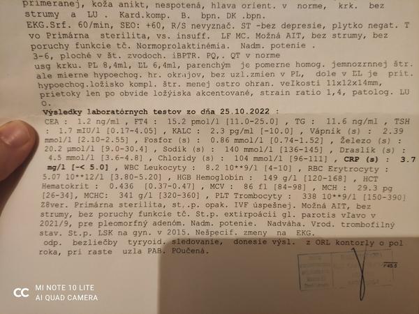 Mala mi lekárka na základe výsledkov urobiť biopsiu štítnej žľazy?