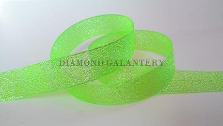 Stuha brokátová 20 mm - bledozelená,