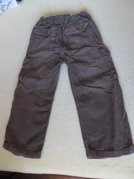 Tmavozelené menčestráky - veľ. 104, h&m,104