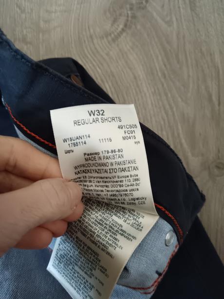 Šortky wrangler, wrangler,32