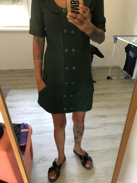 Dc tmavozelené šaty, m