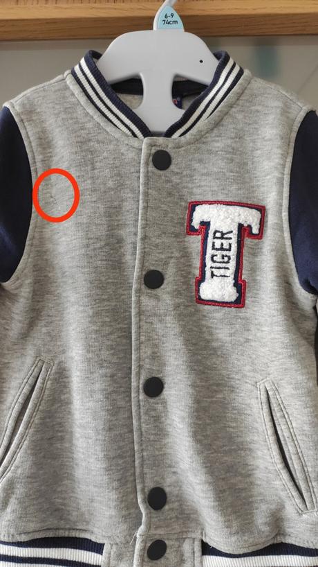 Mikina na zapínanie, lupilu,86