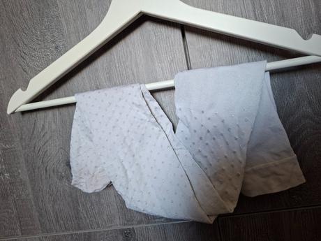 H&m pančuchy 134/140 srdiecka + bodky, h&m,134